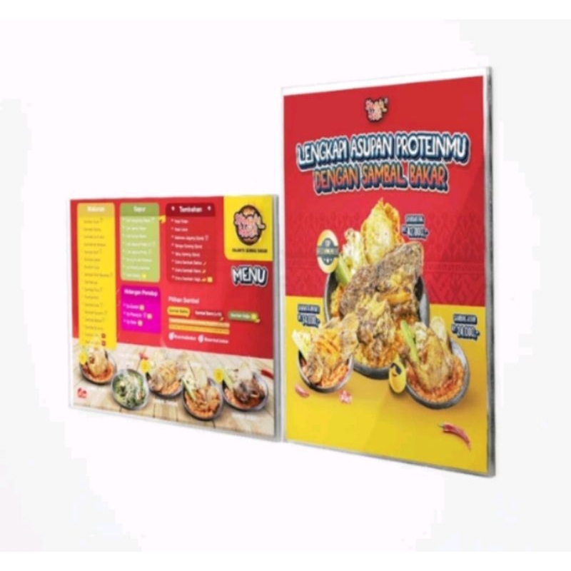 

Acrylic tempat brosur dinding A4