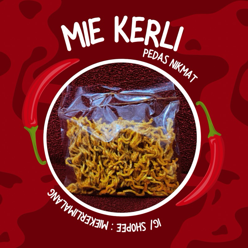 

Mie Keriting pedas Kiloan TERMURAH (35 g) // Mie Kerli