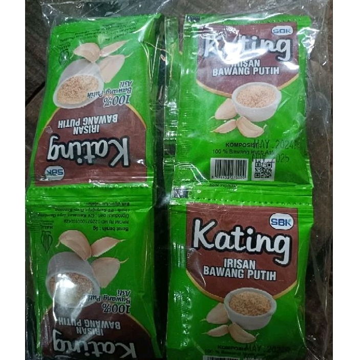 

Kating Irisan Bawang Putih 1renceng (12pcs×6gr)