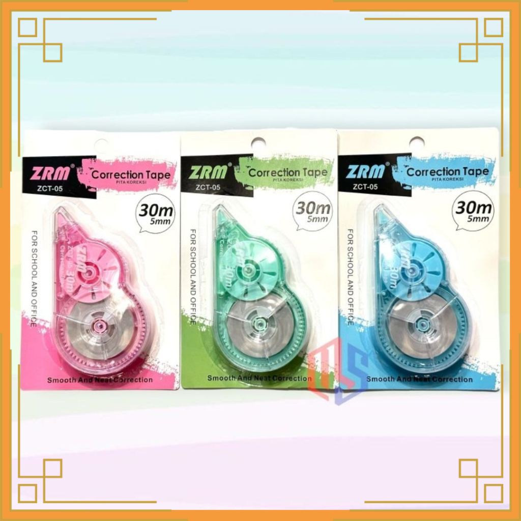 

ZRM Correction tape/tip ex roll 30m ZCT-05