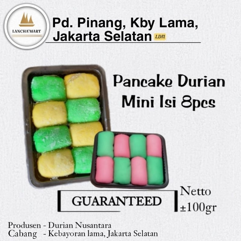 

PANCAKE DURIAN MINI ISI 8 PCS KEMASAN MINI RASA PREMIUM