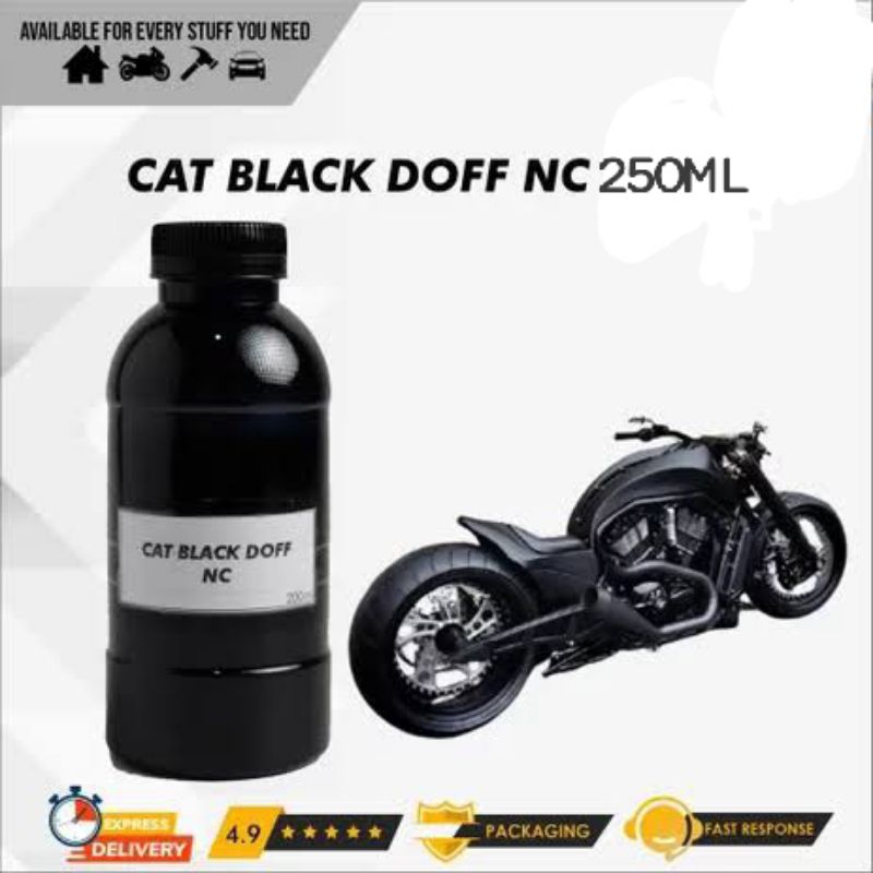 CAT DUCO/CAT DUCO WARNA BLACK MATTE/CAT DUCO WARNA HITAM DOFF/CAT DUCO MOBIL DAN MOTOR WARNA HITAM D