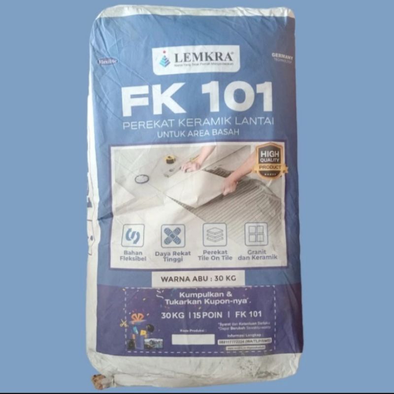 Lemkra FK 101 Pelekat Keramik Lantai 30kg
