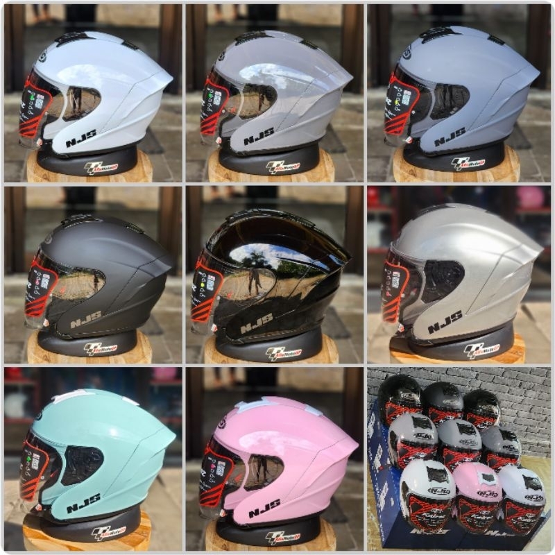 helm NJS KAIROZ ORIGINAL white glossy NJS black glossy hitam glossy njs grey glossy not kronoz kyoto
