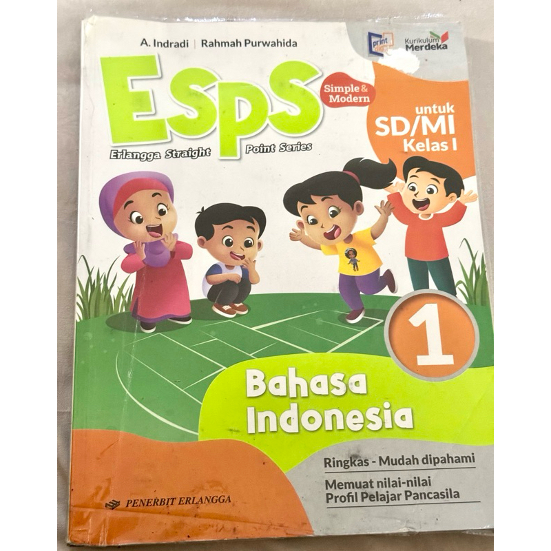 ESPS Bahasa Indonesia kelas 1 Erlangga