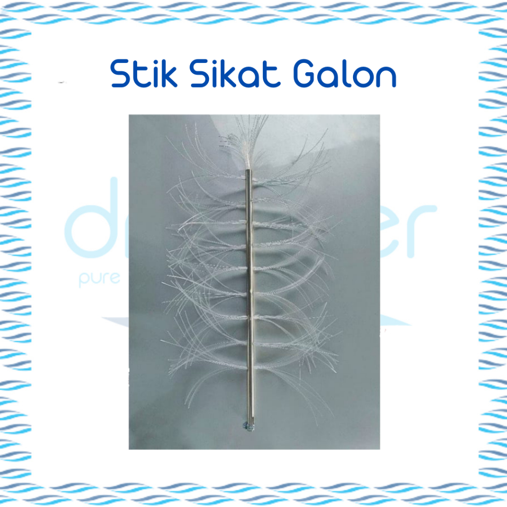 Sikat Cuci Galon Full Stainless / Stik Sikat Galon + Senar - drwatersolo