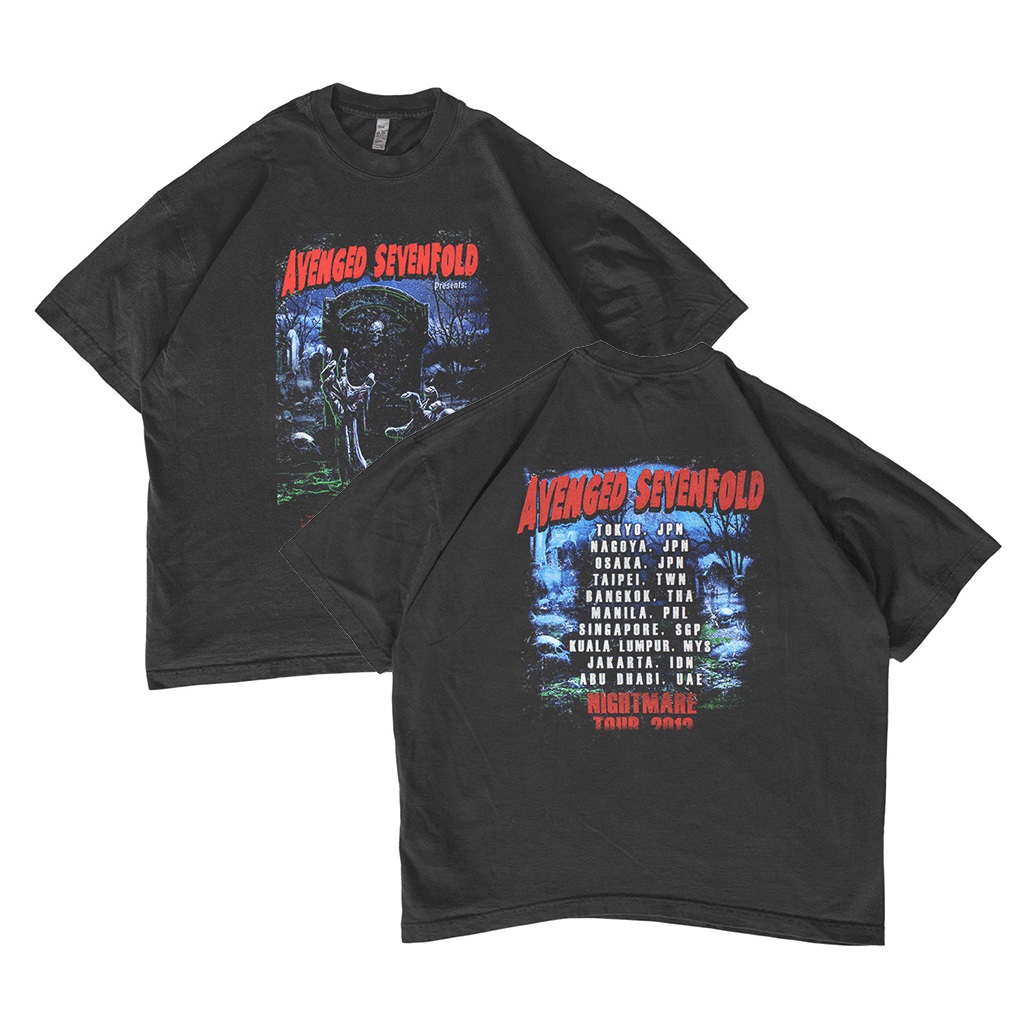 Koas Band Avenged Sevenfold Tour Oversized T-shirt Vintage