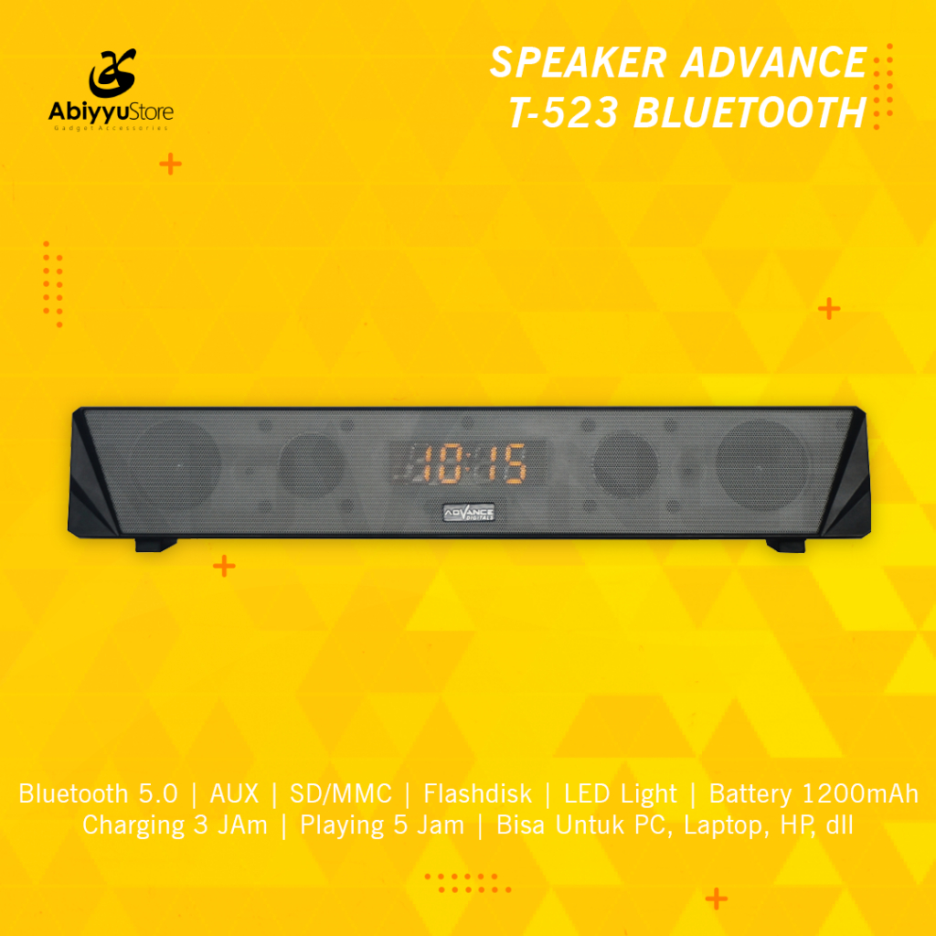 Speaker Advance T-523 Bluetooth Soundbar Komputer PC Laptop HP TV
