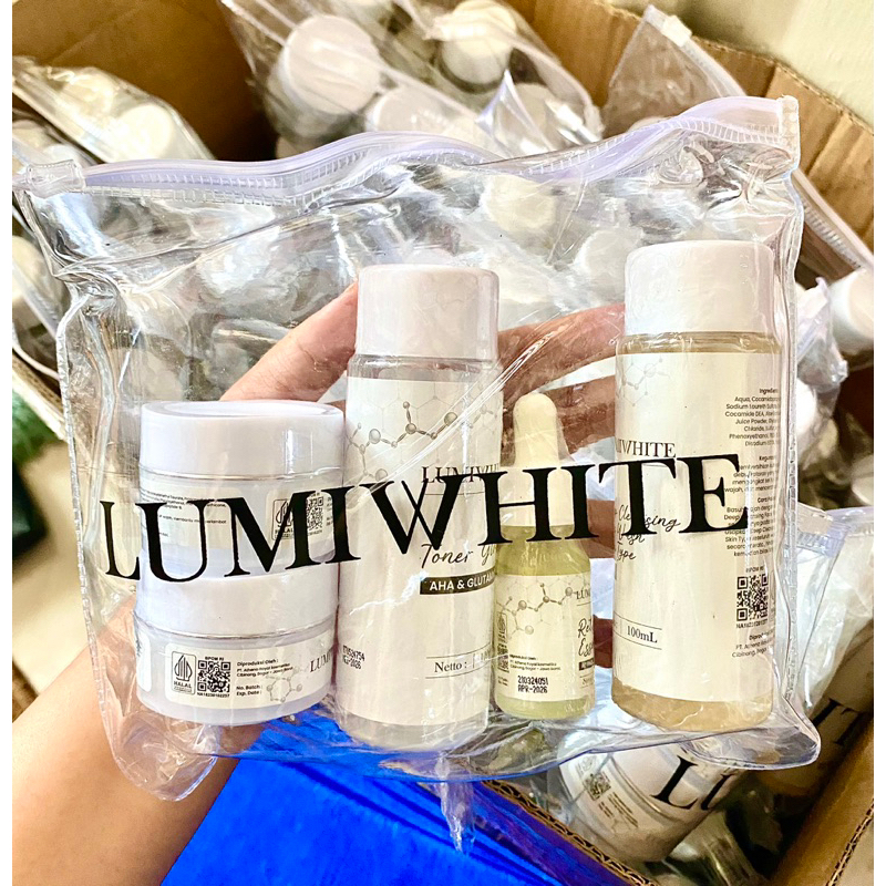 LUMIWHITE SKINCARE Paket Brightening Series 5in1 (Facewash+Toner+Day Cream+Night Cream+Serum Retinol