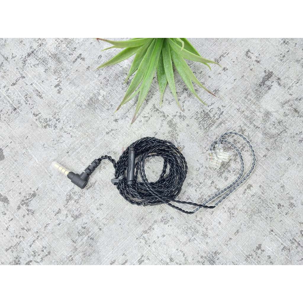 QKZ Eaphone Cable OFC 4 Core Braided Original Kabel QKZ AK6 Pro Max DMX KZ EDX Pro Ultra CCA In Ear 