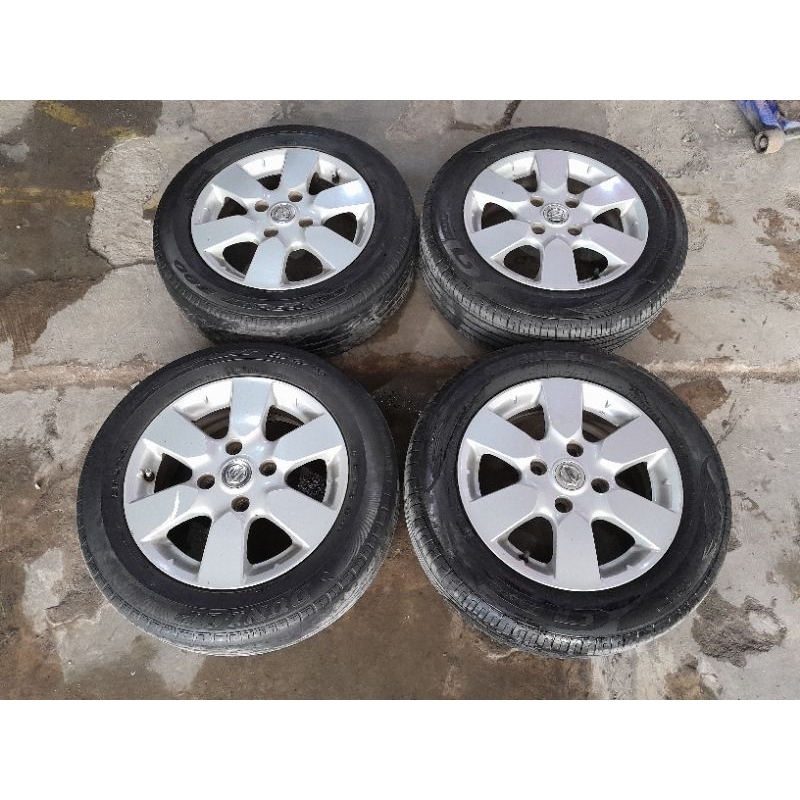 Velg Mobil Bekas Original std Livina R15 Hole 4X114,3 + Ban 2pcs 185 65 R15 Gt-radial PNP Avanza Xen