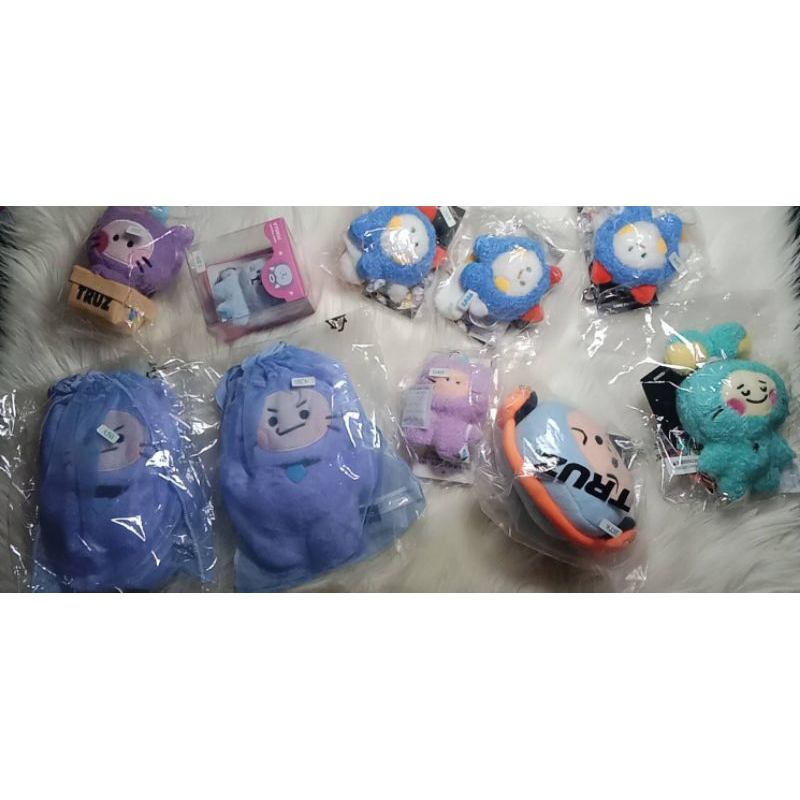[Ready Stock] Truz Bagcharm Minini Message BC KR Ensky JP Funny Treasure Wrist Cushion Flatfur Diamo