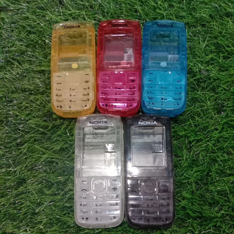 Casing hp Nokia lama 1202/1200/1800,1650,1110 full tulang transparan