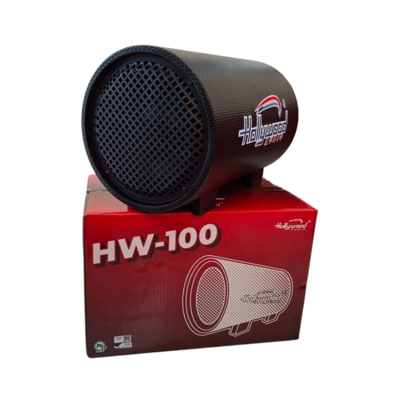 Basstube hollywood hw-100 10 inch subwoofer aktif hollywood hw-100 10 inch
