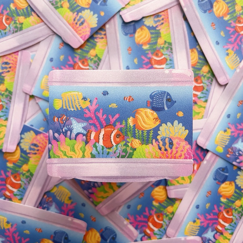 

weirdoinpink - Frutiger Aero Aquarium Fish Lamp Y2k Nostalgia Aquatic Ambience Sticker