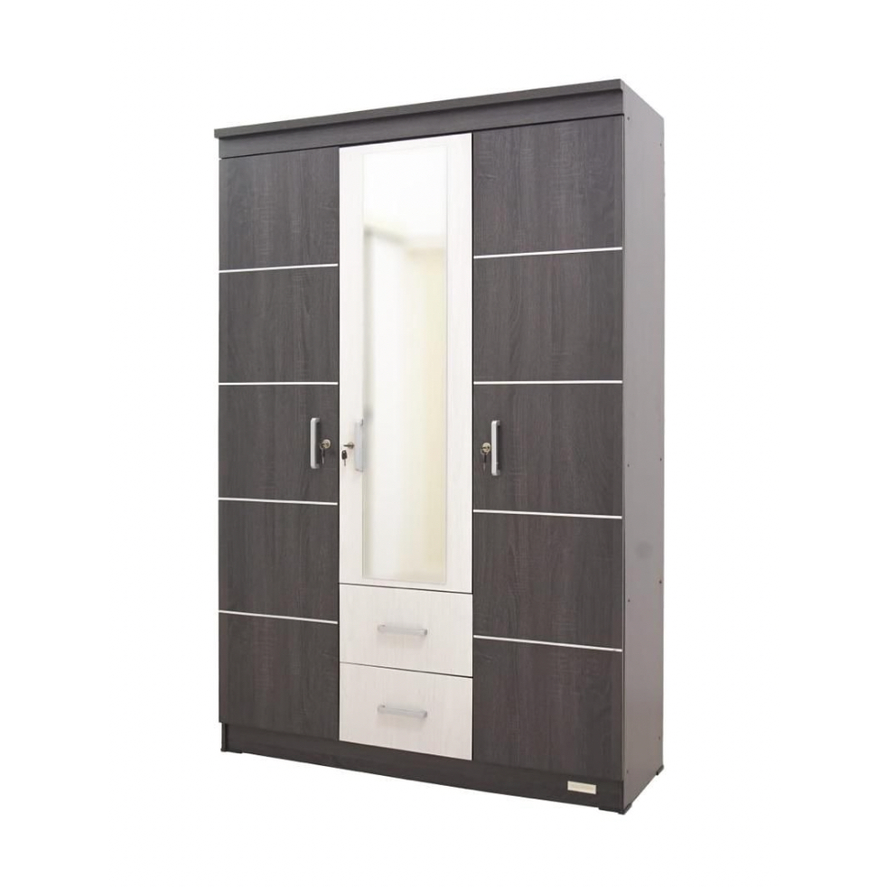 Lemari Pakaian /Lemari Gantung/ Lemari Masterindo Lp 305 2 L marble / Ivory 3 pintu LP3P