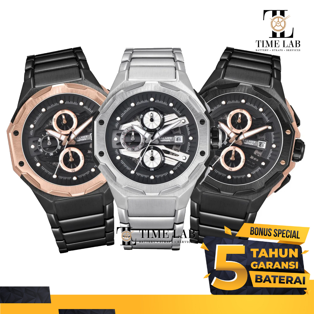 JAM TANGAN PRIA BALMER  B-8818MC / B 8818 100% ORIGINAL, TIMELAB