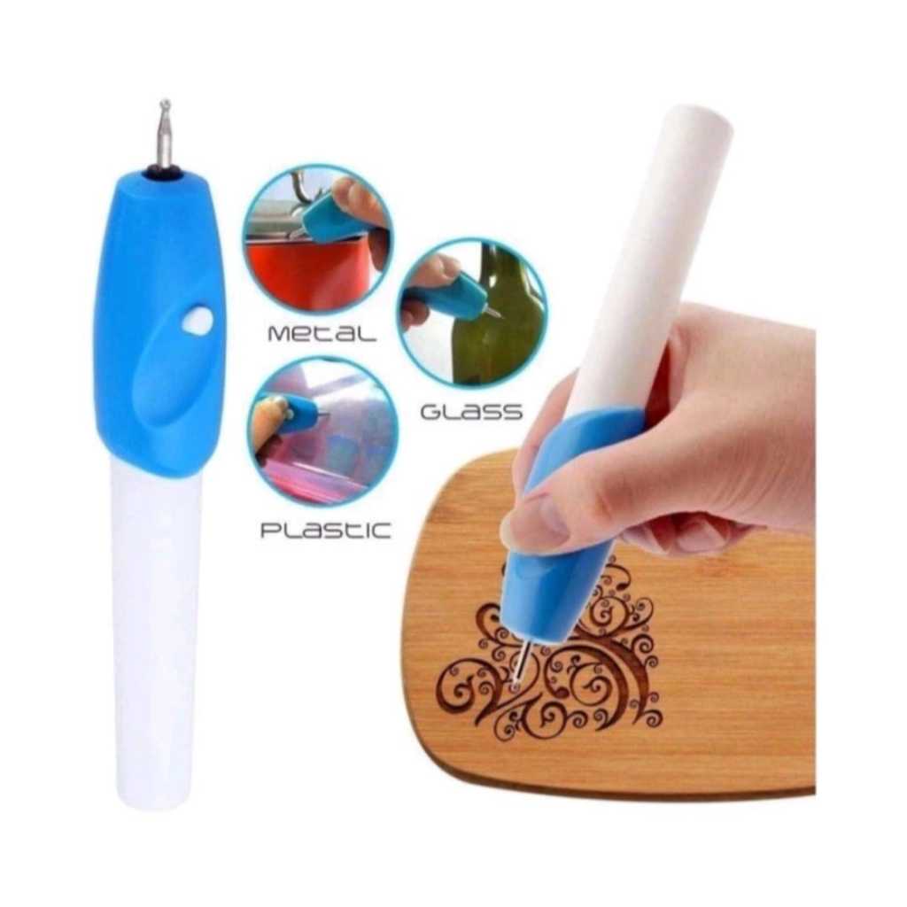 

(RDM) Alat Ukir ENGRAVE IT Pen Ukir Sendok Piring Logam Besi Plastik Kayu Kaca