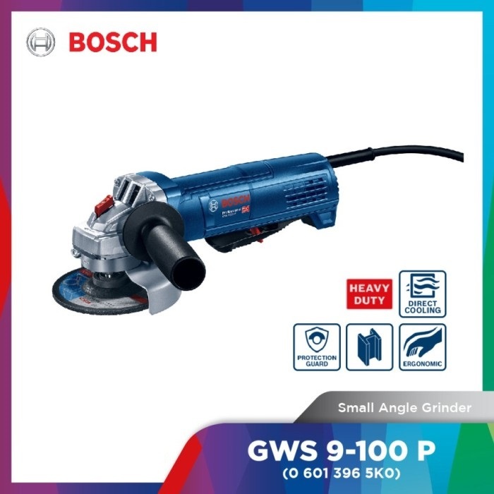 Bosch Mesin Gerinda 4" GWS 9-100 P Paddle Switch