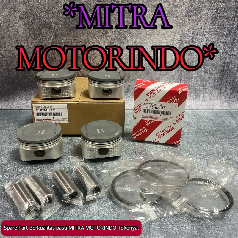 Piston Set/Piston+Ring Piston 1Set Toyota Avanza 1.3cc VVti STD-1.00 13103-BZ110/13013-BZ010