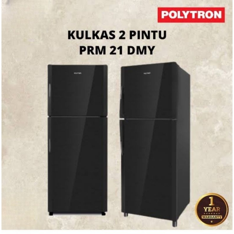 POLYTRON Kulkas Dua Pintu 210L PRM-21 DMY