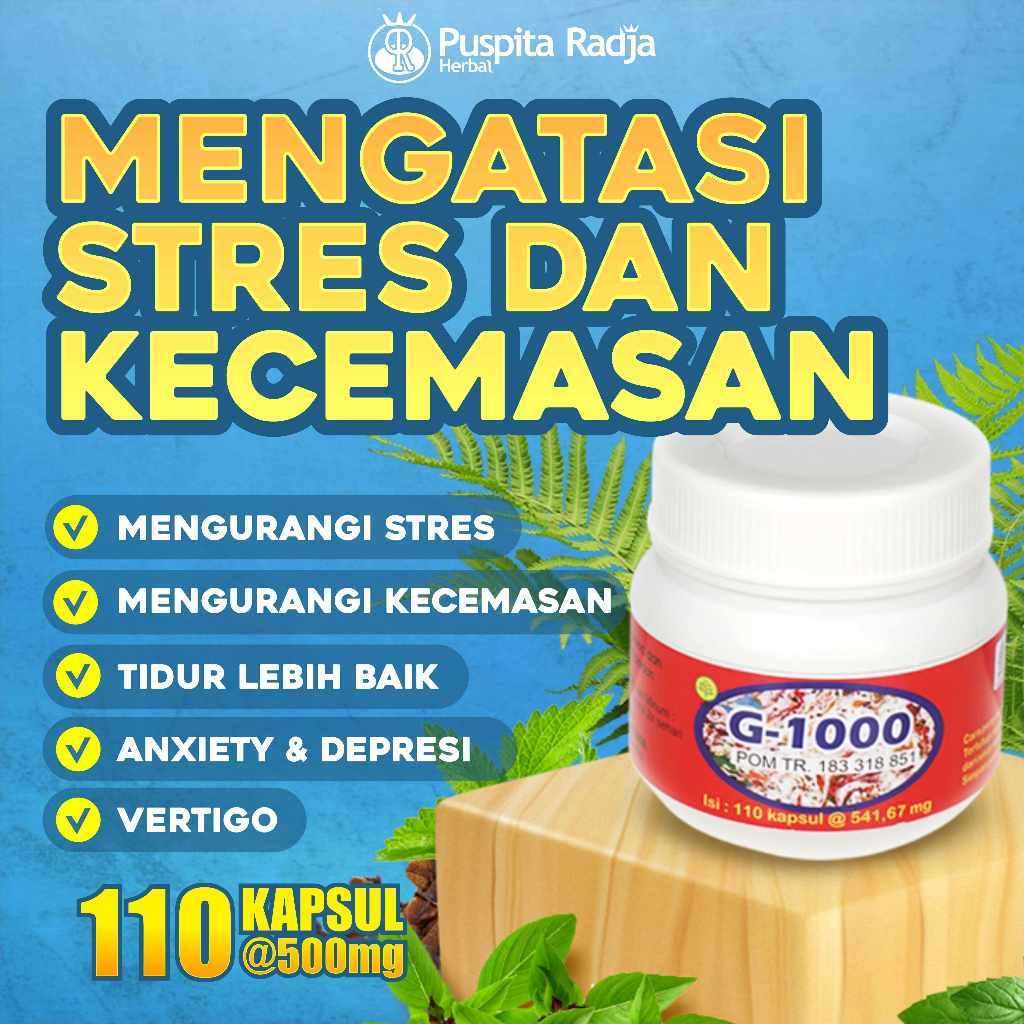 [BISA COD] Obat Spesial Kecemasan G1000 Hasan Sabilah Puspita Radja Herbal