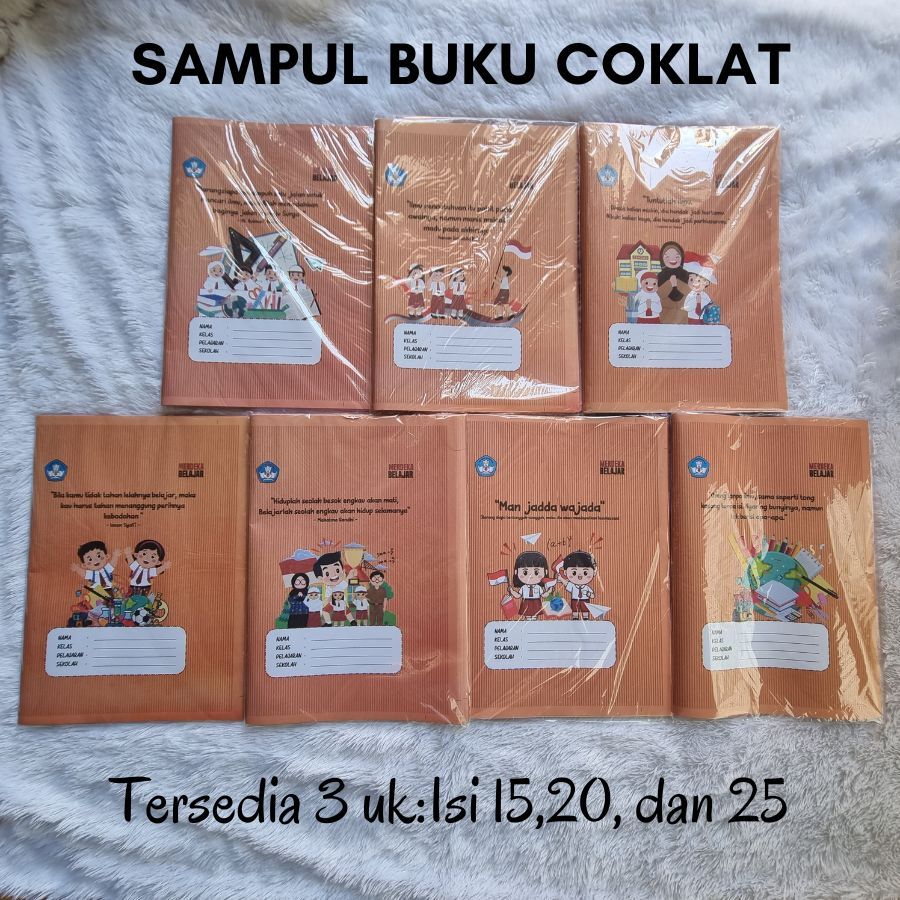 

SAMPUL BUKU COKLAT SAMPUL KRAF KWARTO BUKU TULIS