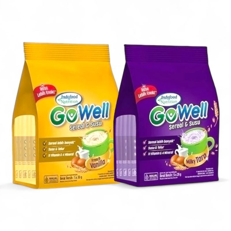 

Gowell Sereal Susu Polybag 5x30gr - Menu Sarapan - Toserba Gadjah - Ekonomis