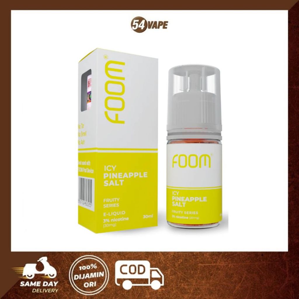 Amanah Store22- Liquid FOOM Saltnic Icy Pineapple 30ml 30mg
