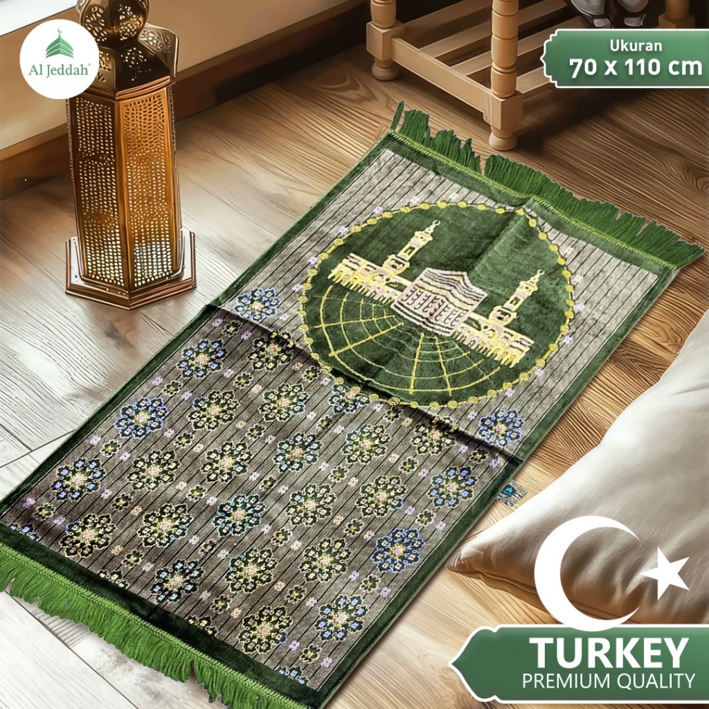 Sajadah Turkey Premium AL JEDDAH 70x110 | Sajadah Turki Sejadah Premium