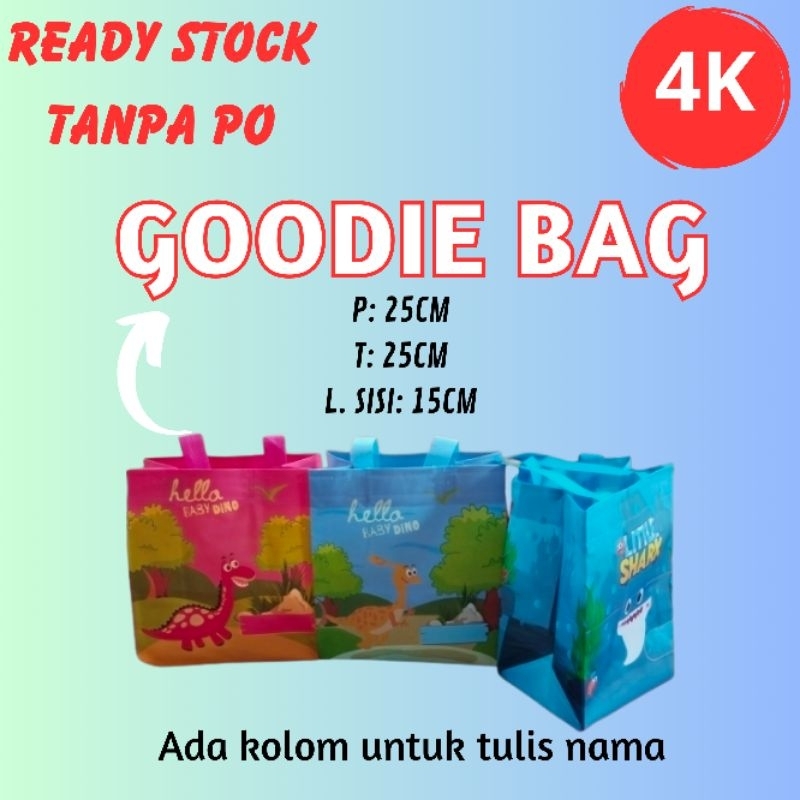 

(READY) Tas ulang tahun anak/Goodie bag ultah/tas suvernir ulang tahun/Tas karakter anak