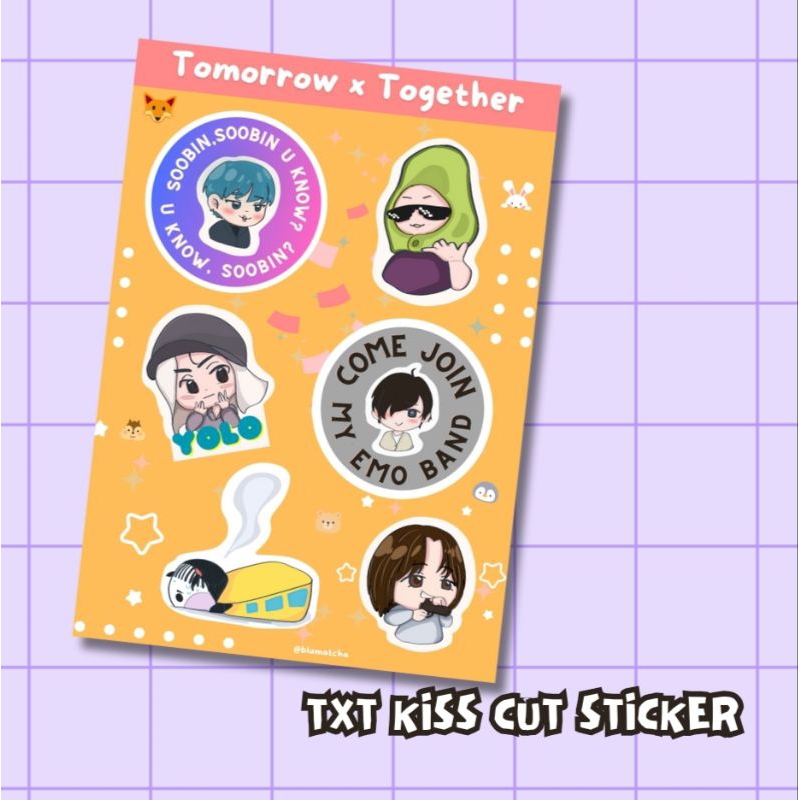 

TXT kiss cut sticker