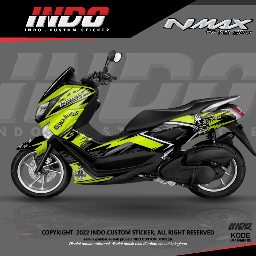 DECAL STIKER NMAX SIMPLE ELEGANT FULL BODY DECAL STIKER NMAX NEW/OLD -eqf-1