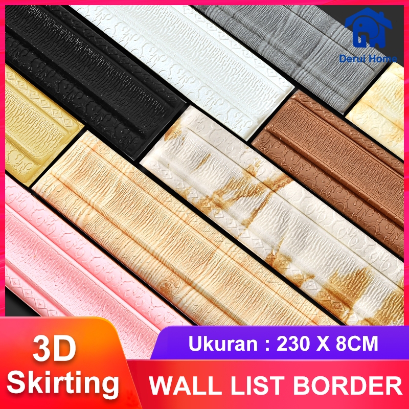 Wall Border List（230CM×8CM） / Wallborder Foam 3D / Walpaper List Foam Stiker Dinding / List dinding 