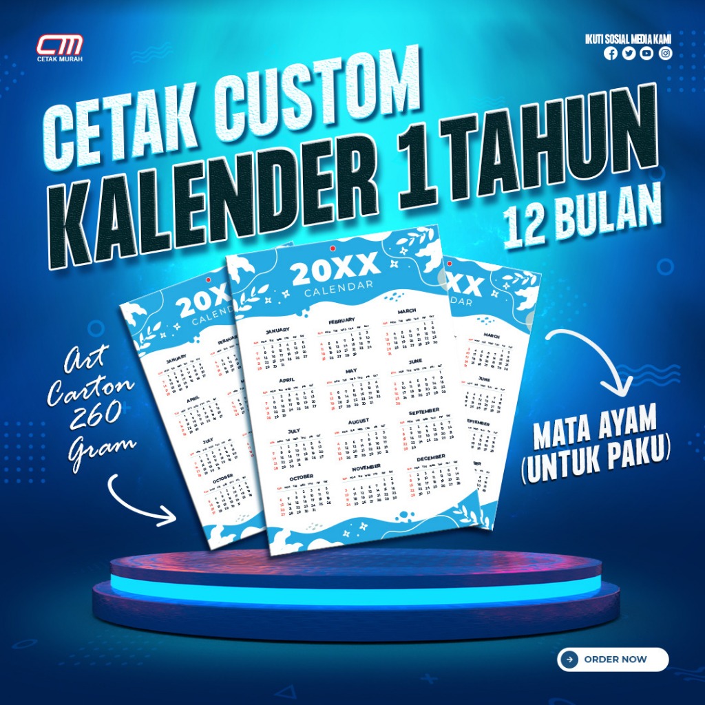 

KALENDER A3 BEBAS DESAIN (CUSTOM)