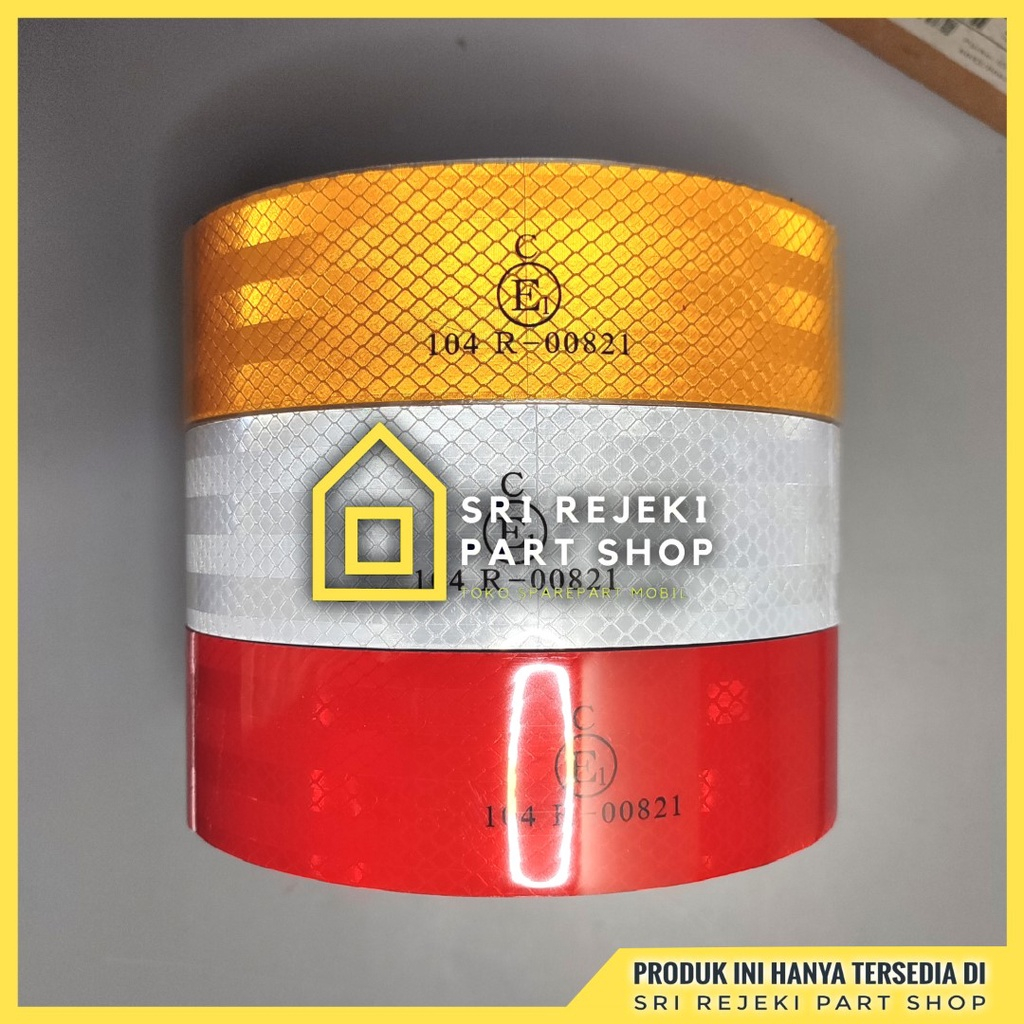 Stiker Reflektor Truk Box Eceran 1 Meter Scotlight Lolos Uji KIR Dishub Kemenhub ECE 104R
