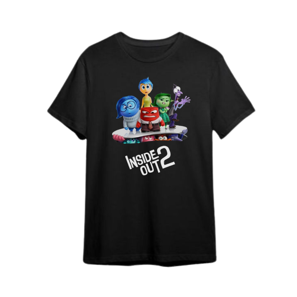 Kaos Inside Out Disney Pixar Colorful Circle T-shirt / Baju Inside Out Movie