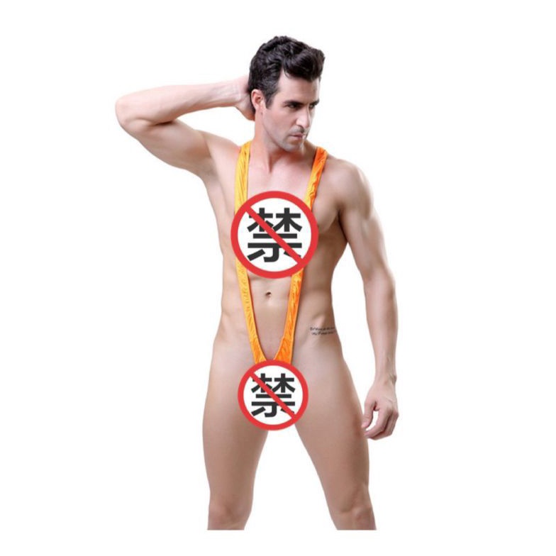 KODE M68T Lingerie Pria Thong Laki laki pakaian baju tidur pria sexy g string cowo