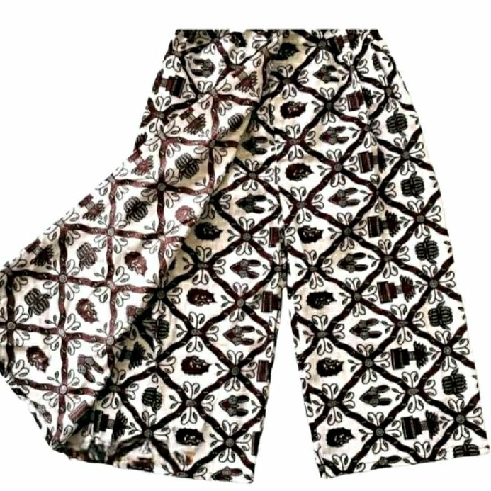 KODE V97K Celana Rok Jarik Anak Motif Batik Coklat dan Putihan