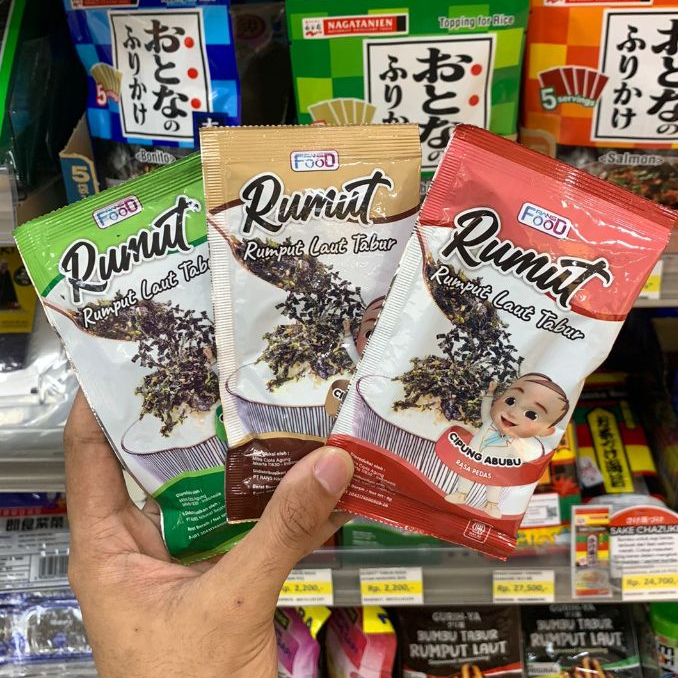 

Rans Food Rumut Rumput Laut Tabur Cipung Abubu Berbagai Varian Rasa 8 Gr