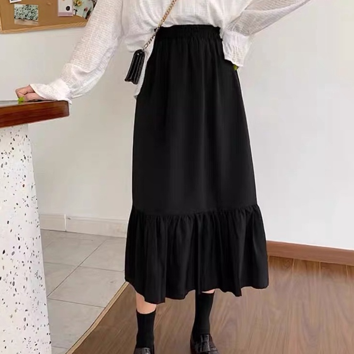 Unggul Rok wanita hijab style koreaRok Aline korea cantik