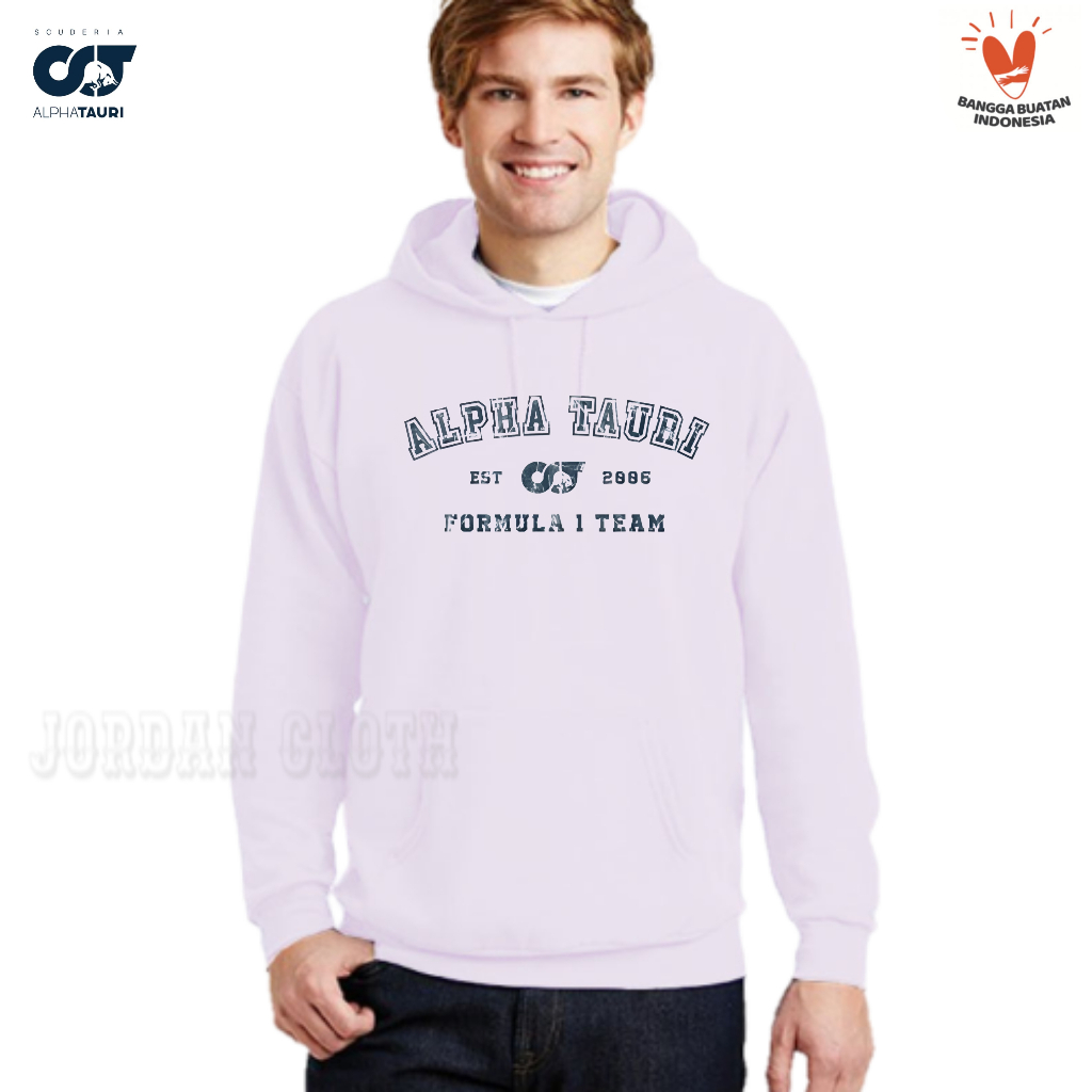 Hoodie Jaket Sweater Team Balap Alpha Tauri Formula F1 One Team