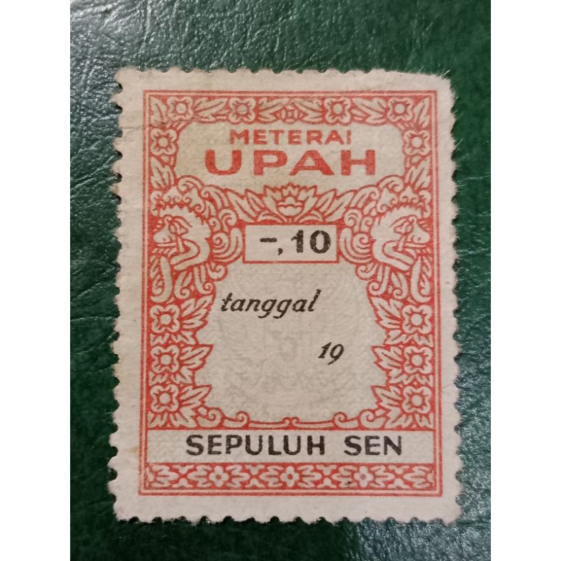 

Materai UPAH 10 Sen jadul