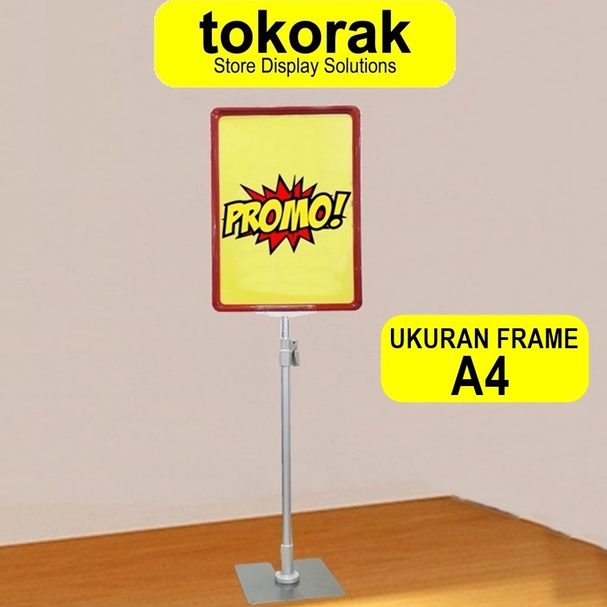 

DISPLAY HARGA FRAME A4 LABEL PROMO PLAT STANDING c D1W8