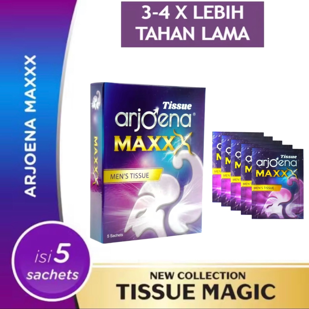 Arjoena Maxx Tisu Magic Pria Tahan Lama Original Bpom / Tisue Mejik Arjoena Maxx Bisa COD