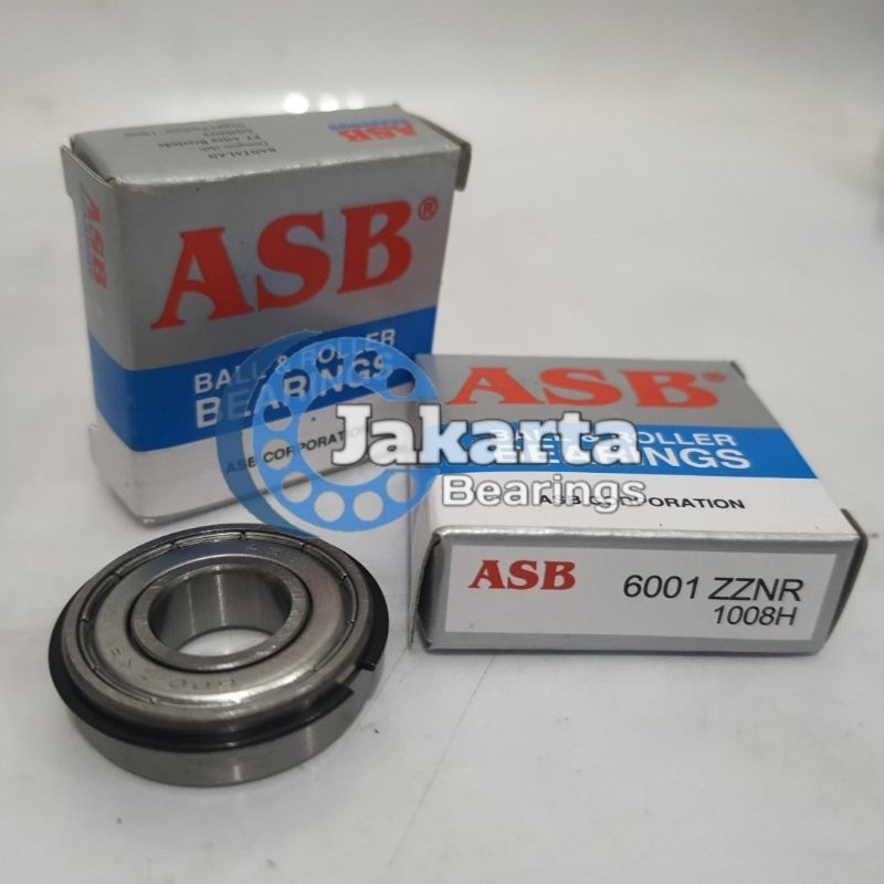 BEARING 6001ZZ NR / 6001ZZNR / 6001 ZZ NR MERK ASB