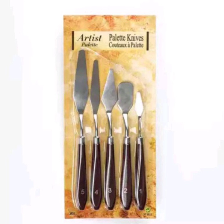 

Pisau Palet Lukis Palette Knives Painting Knife Set isi 5 pcs x K3W3