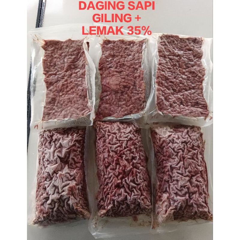 

DAGING GILING SAPI + LEMAK -+15%