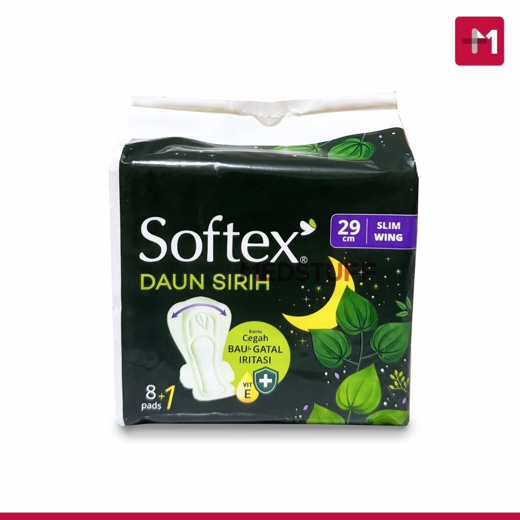 Softex Daun Sirih Slim Heavy 29cm isi 8s Pembalut Wanita