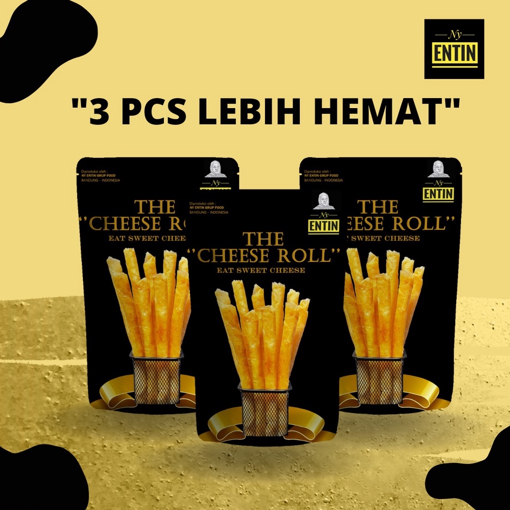 

TERMURAH PAKET 3 tiga pcs THE CHEESE ROLL Eat Sweet Cheese NY ENTIN